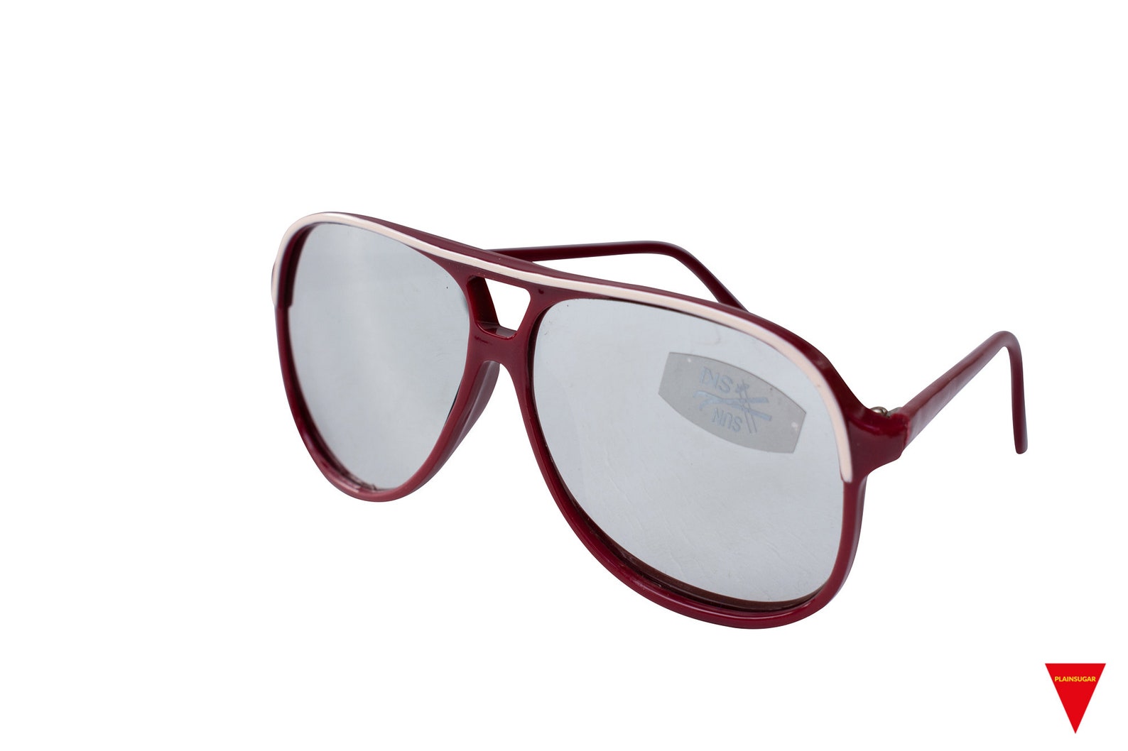 70's Polarized Ski Aviator Sunglasses Heavy Duty Burgundy Etsy