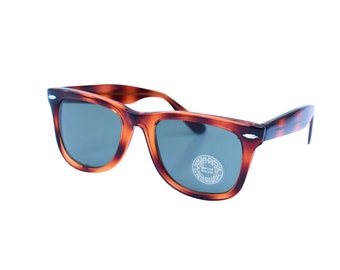 70er Jahre Vintage Tortoise Wayfarer Sonnenbrille, Braune Leoparden-Sonnenbrille, Frauen, Männer, Unisex