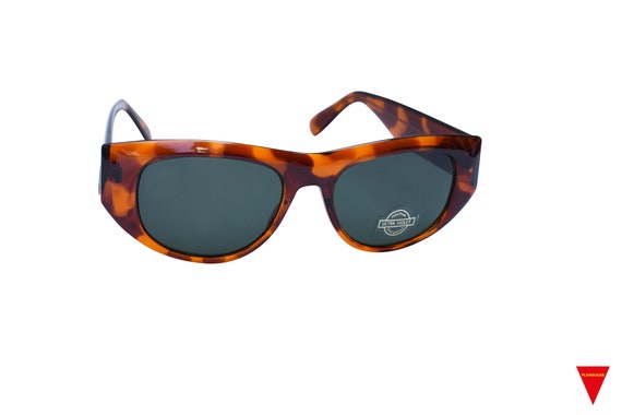 Vintage 70s Cat Eye Sunglasses: Brown Tortoise Pl… - image 3