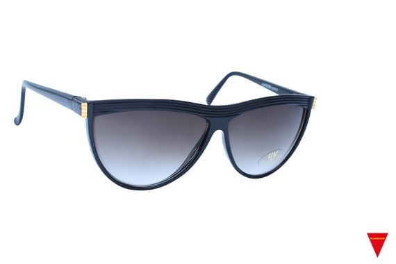 80's Vintage Black Cat Eye Sunglasses, Unworn Ori… - image 3