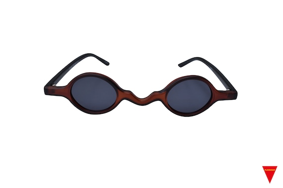Extra Small Sunglasses 90 s Vintage Style Brown Black Burgundy Clear Orange Glasses With Dark Lenses Women Men Unisex Etsy