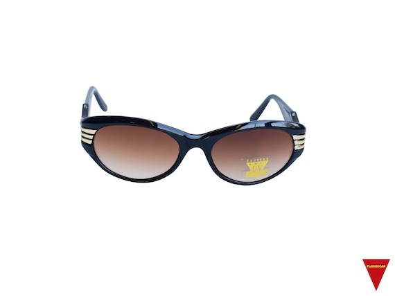Black sunglasses with gold sides hotsell