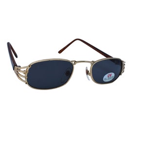 1970s Original Gold Frame Thin Square Sunglasses, Optical Quality, Deadstock Unworn Vintage High Quality Frames Hip image 3