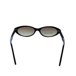 Thin Cat Eye Sunglasses Black Frame with Brown Lenses, Original Unworn Vintage From 90's image 5