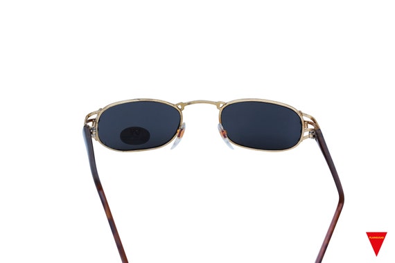 1970’s Original Gold Frame Thin Square Sunglasses… - image 7