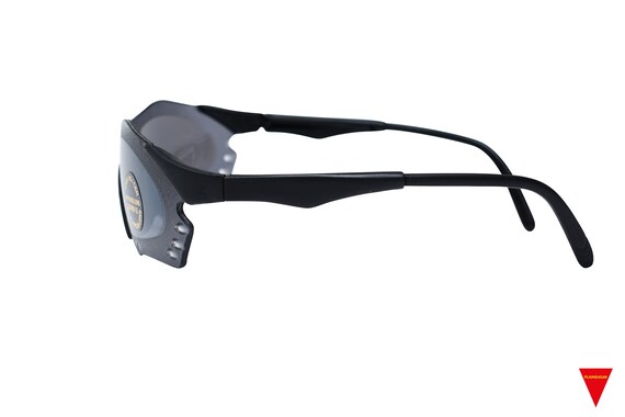 Original 90's Raptor Wraparound Sunglasses, Black… - image 3