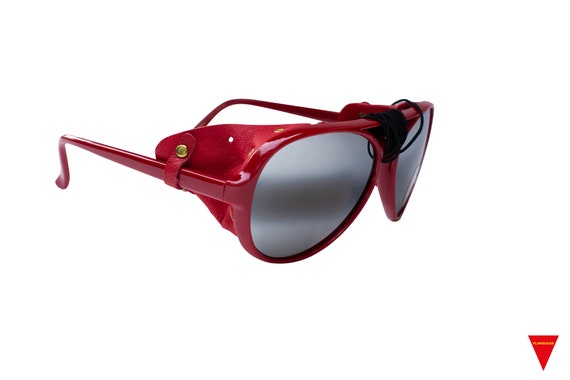 Hurley SCAR Shield Sunglasses For Men - Polarized TAC Lens, Orange/Red Mirror, Rubberized Grey Frame, Sport & Outdoor Use