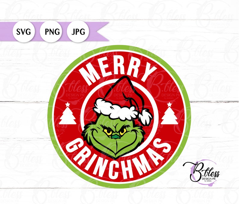 Merry Grinchmas SVG / Grinchmas / Starbucks Inspired / | Etsy