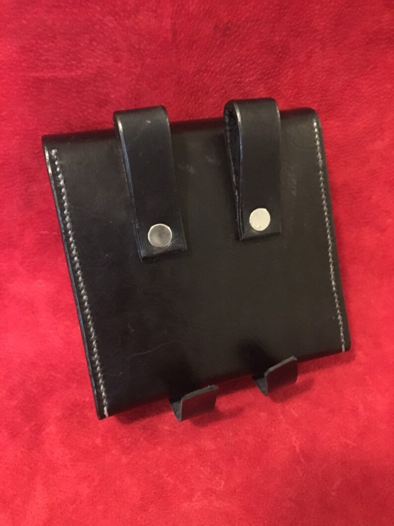 Hellhammer triumph of death hand made leather ammo pouch