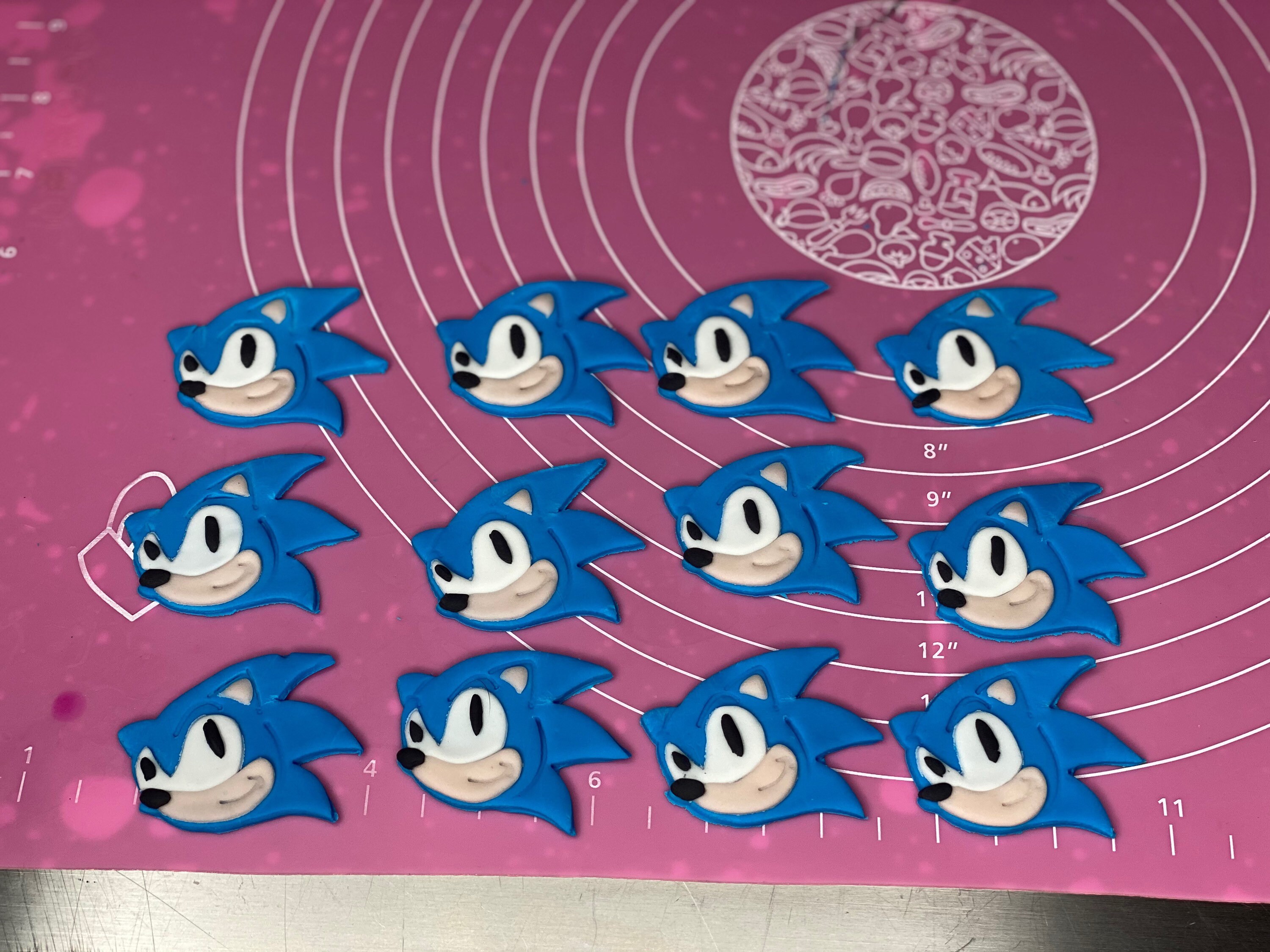 Sonic Cupcake Toppers Etsy