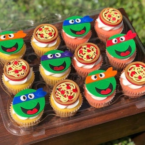 Ninja Turtle Cupcake Toppers