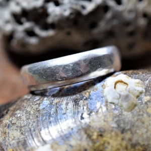 Handmade Textured Silver Band Ring