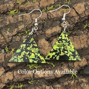 Triangle Acrylic Dangle Earrings