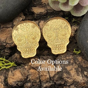 Sugar Skull / Calavera Acrylic Earrings