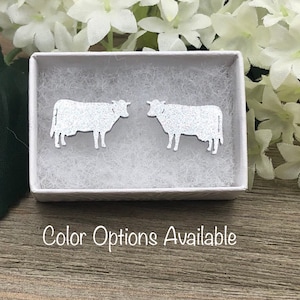 Dairy Cow Acrylic Earrings