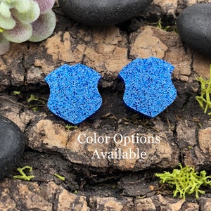 Badge Acrylic Earrings