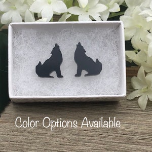 Wolf Acrylic Earrings