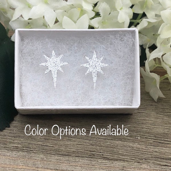 Bethlehem Star Acrylic Earrings