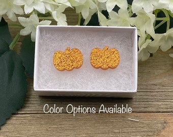 Pumpkin Acrylic Earrings