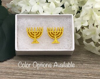 Menorah Acrylic Earrings