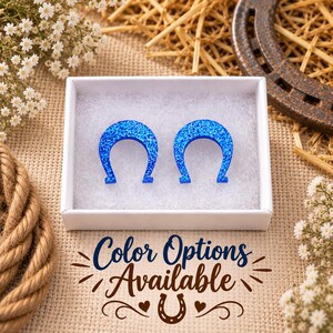 Horseshoe Acrylic Earrings