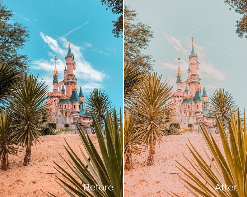 Influencer /& Blogger Presets Pink Presets Disneyland Presets Fantasyland Lightroom Mobile Preset