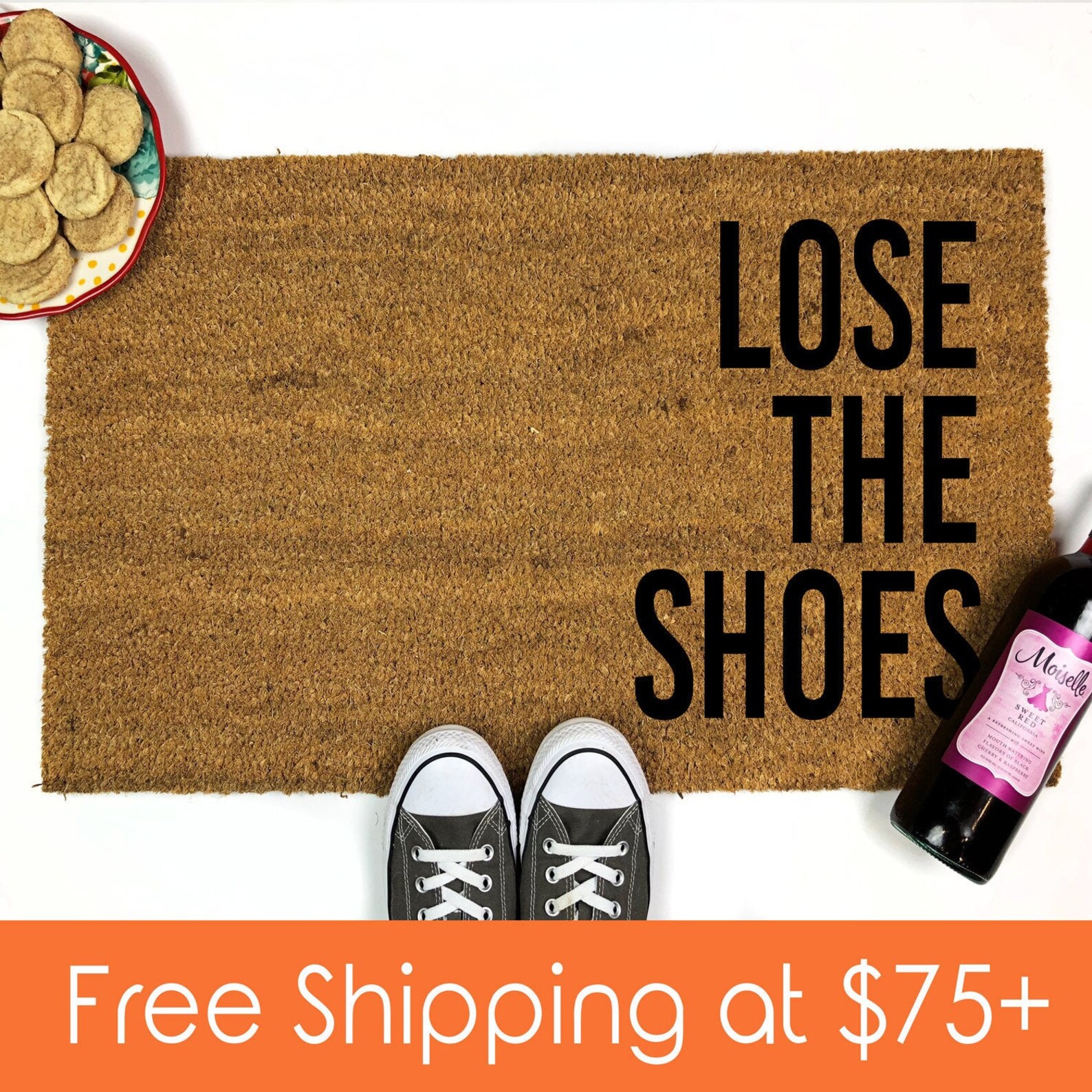 No Shoes Doormat Lose The Shoes Mat Shoes Off Etsy