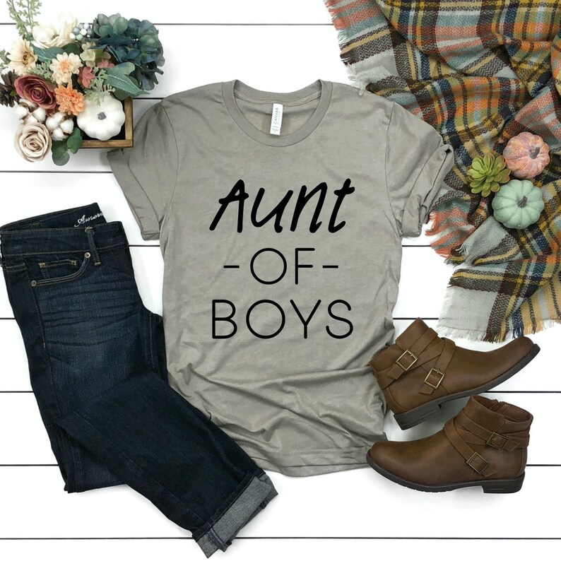 Aunt Shirt Boy Aunt Shirt Aunt of Boys Shirt Gifts for Etsy