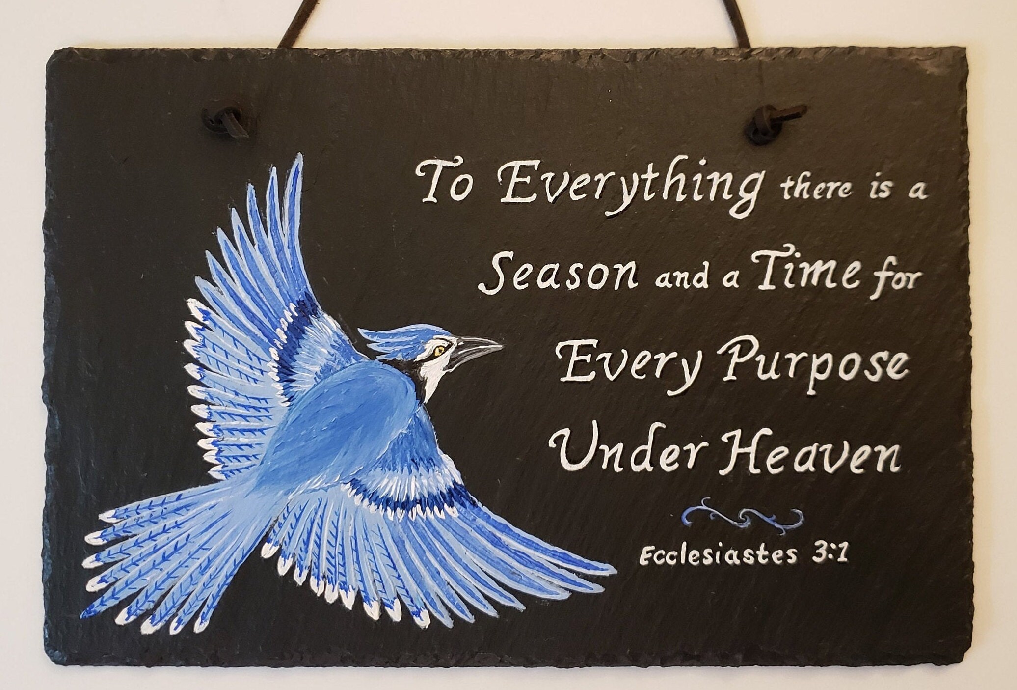 Quotes About Blue Jays Blue Jay Ecclesiastes 3:1 To Everything There Is A Season | Etsy Canada