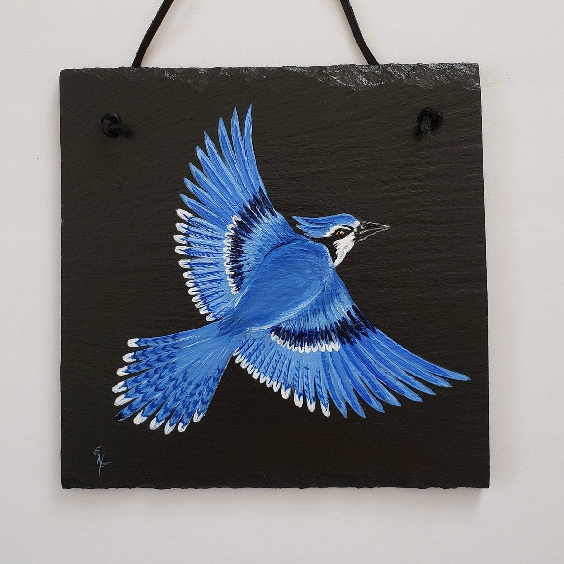 Blue Jay in Flight Christmas Gift Blue Jay Painting on Etsy