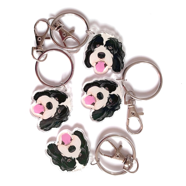 Labradoodle Keychain Etsy