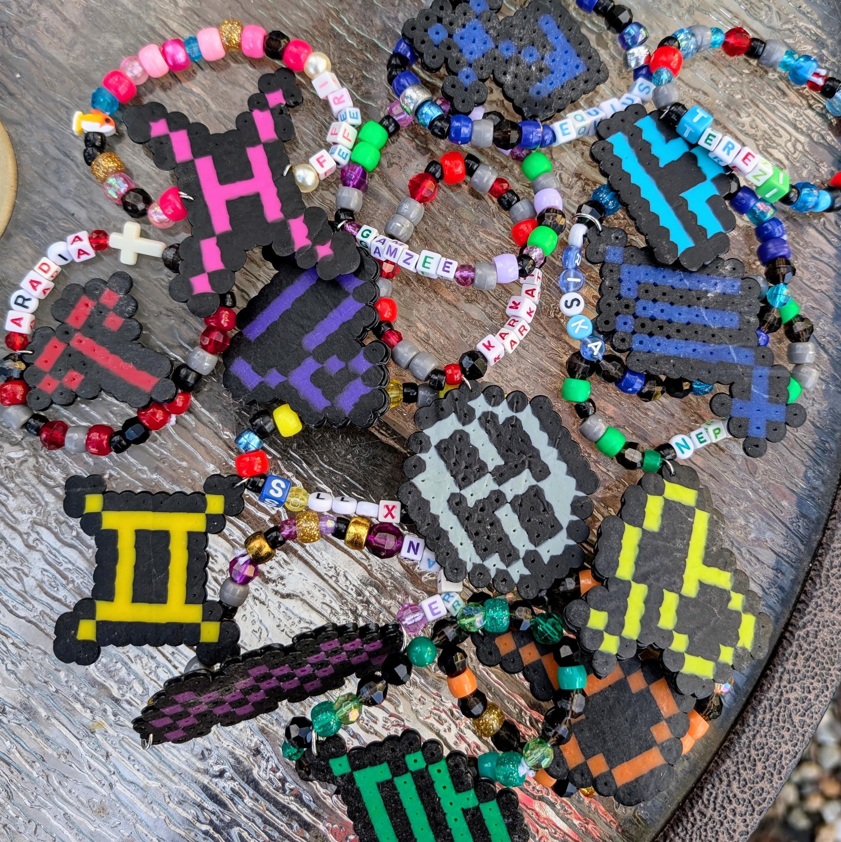 Homestuck Troll Kandi Singles Astrology Symbol Cosplay Bracelets