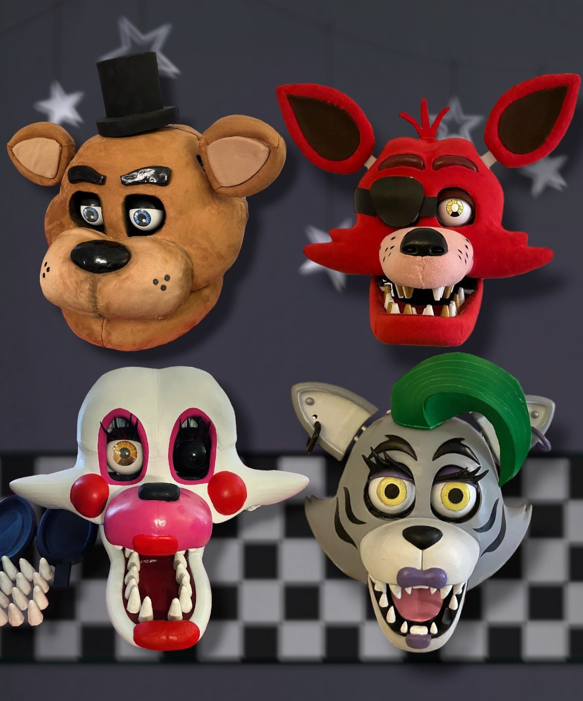 Five Nights At Freddy's Costume 3D PRINTED Custom Kids