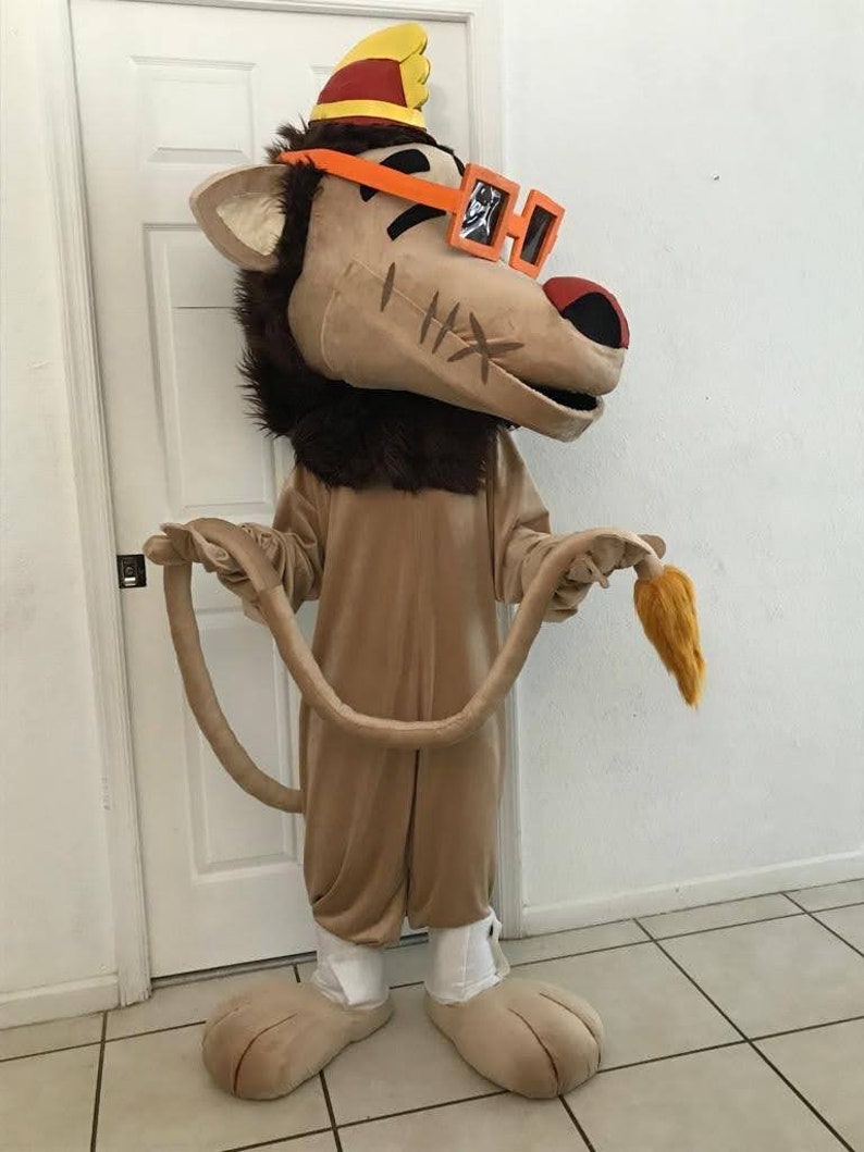 Banana Splits Mascot Costume: Fleegle, Drooper, Snorky, Bingo Cosplay