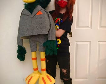 Life-Size Duck Guy Hand Puppet: Don't Hug Me I'm Scared, Posable Prop (PRE-ORDER)