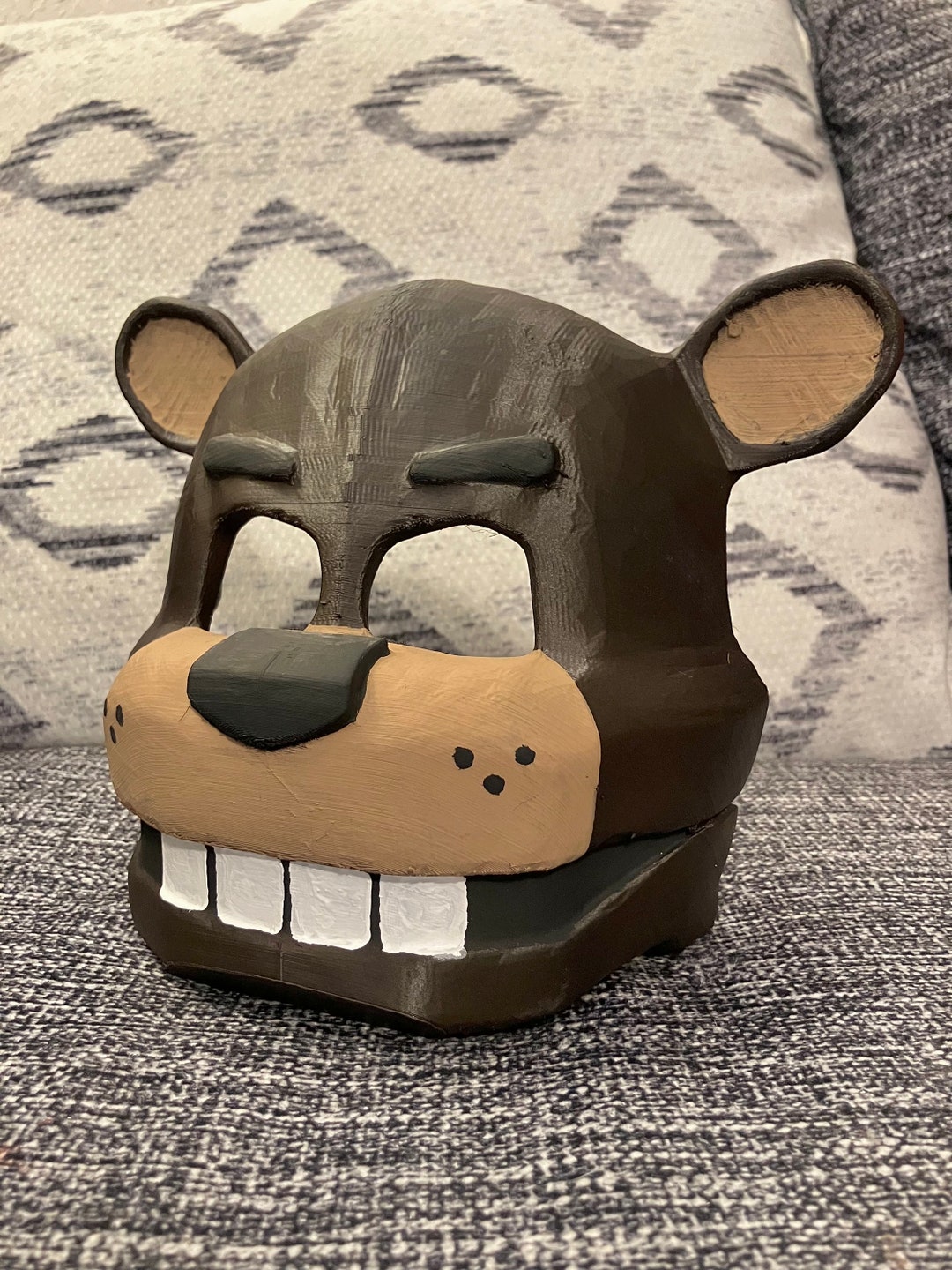Freddy Fazbear Mask Cosplay Fnaf VR 3D Printed Five Nights at Freddy’s ...