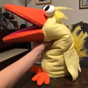 Sesame Street Little Bird Puppet Big Bird Muppets Kermit Cookie Monster Elmo Bert Grover Ernie Miss Piggy Handpuppet