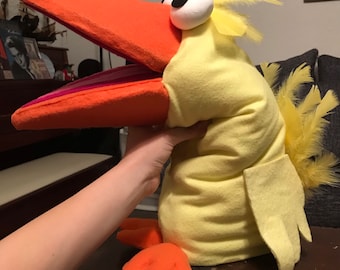 Sesame Street Little Bird Puppet Big Bird Muppets Kermit Cookie Monster Elmo Bert Grover Ernie Miss Piggy Handpuppet