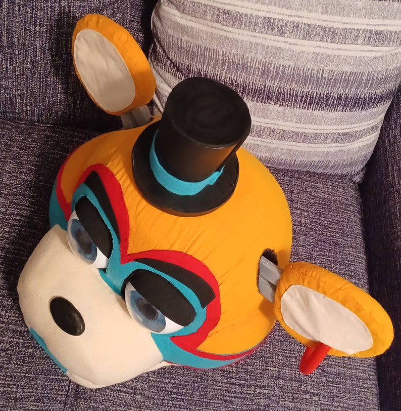 Fnaf Costume Glamrock Freddy Mask Security Breach Cosplay Five Etsy