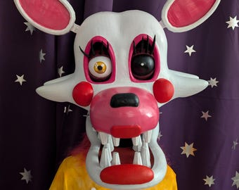 Mangle Costume Five Nights at Freddy's 3D PRINTED Fnaf Cosplay Foxy Mask FreddyFazbear ToyBonnie ToyChica Springtrap YellowRabbit PREORDER