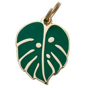 Pet Id Tag • Dog Id Tag • Dog Tag for Dogs • Personalized Tags • Dog Id Tag Engraved • Unique Dog Id Tag • Flower • Monstera Leaf