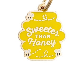 Pet Id Tag • Dog Id Tag • Dog Tag for Dogs • Personalized Tags • Dog Id Tag Engraved • Unique Dog Id Tag • Sweeter Than Honey