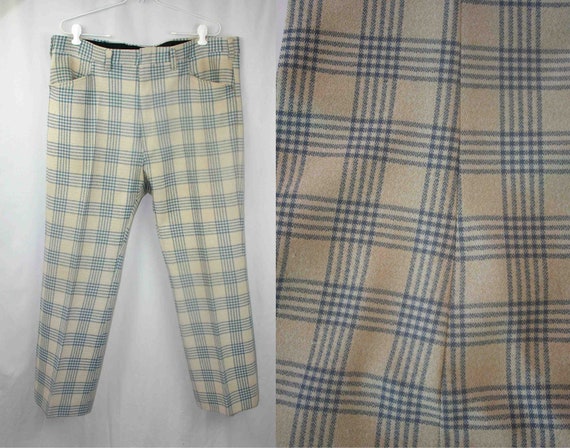 plaid pants mens vintage