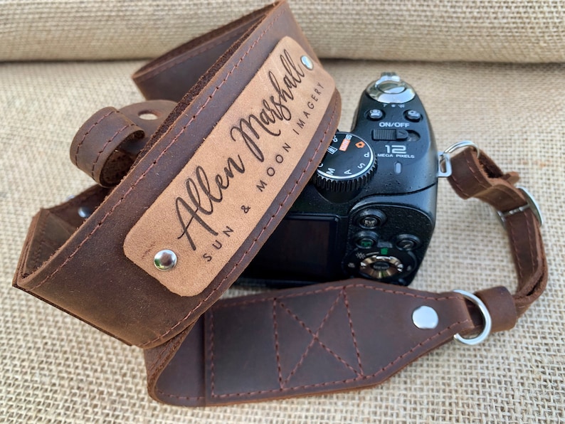 Personalized Leather Camera Strap, Custom Camera Strap, Wedding Photographer Gift, Christmas Gifts, DSLR Camera Strap, BFF Birthday Gift, Nikon Camera Strap, Canon Camera Strap, Camera Neck Strap, Father In Law Christmas Gift, Anniversary Gift