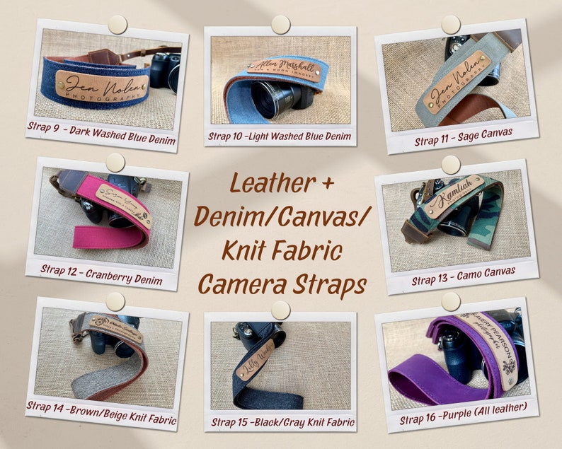 Personalized Leather Camera Strap, Custom Camera Strap, Wedding Photographer Thank you Gift, Christmas Gifts, DSLR Camera Strap, BFF Birthday Gift, Nikon Camera Strap, Canon Camera Strap, Camera Accessories, Father In Law Christmas Gift, Gift Ideas