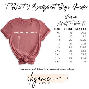a women's t - shirt with the measurements for the shirt