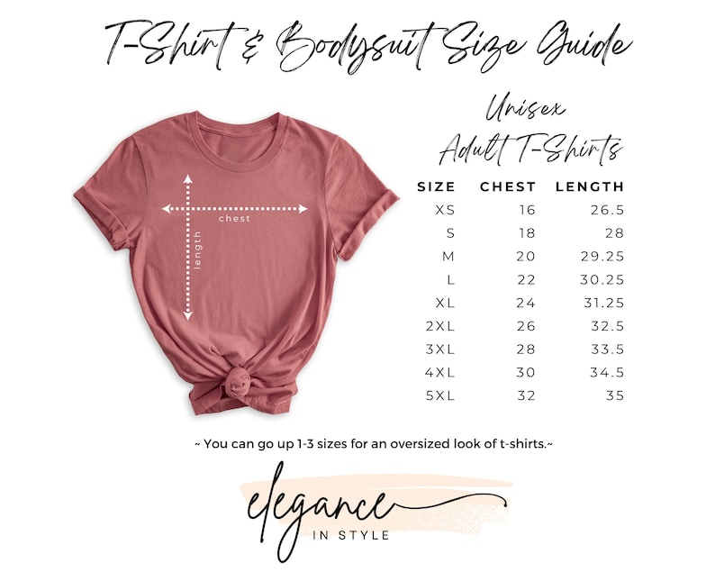 a women's t - shirt with the measurements for the shirt