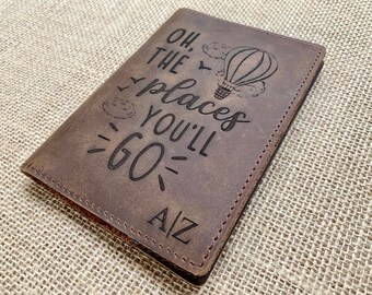 Personalized Passport Covers, Passport Wallet Men, 1st Fathers Day Gift, Step Dad Gift, Honeymoon Gift