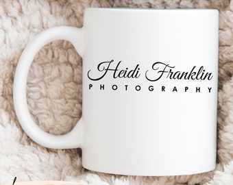 Personalized Minimalist Handwriting Photographer Mug, Custom Name Photography Coffee Mug as Anniversary Gift