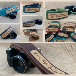 Personalized Leather Camera Strap, Custom Camera Strap, Wedding Photographer Thank you Gift, Christmas Gifts, DSLR Camera Strap, BFF Birthday Gift, Nikon Camera Strap, Canon Camera Strap, Camera Accessories, Father In Law Christmas Gift, Gift for her